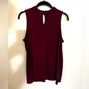 Elegant Burgundy Sleeveless Top